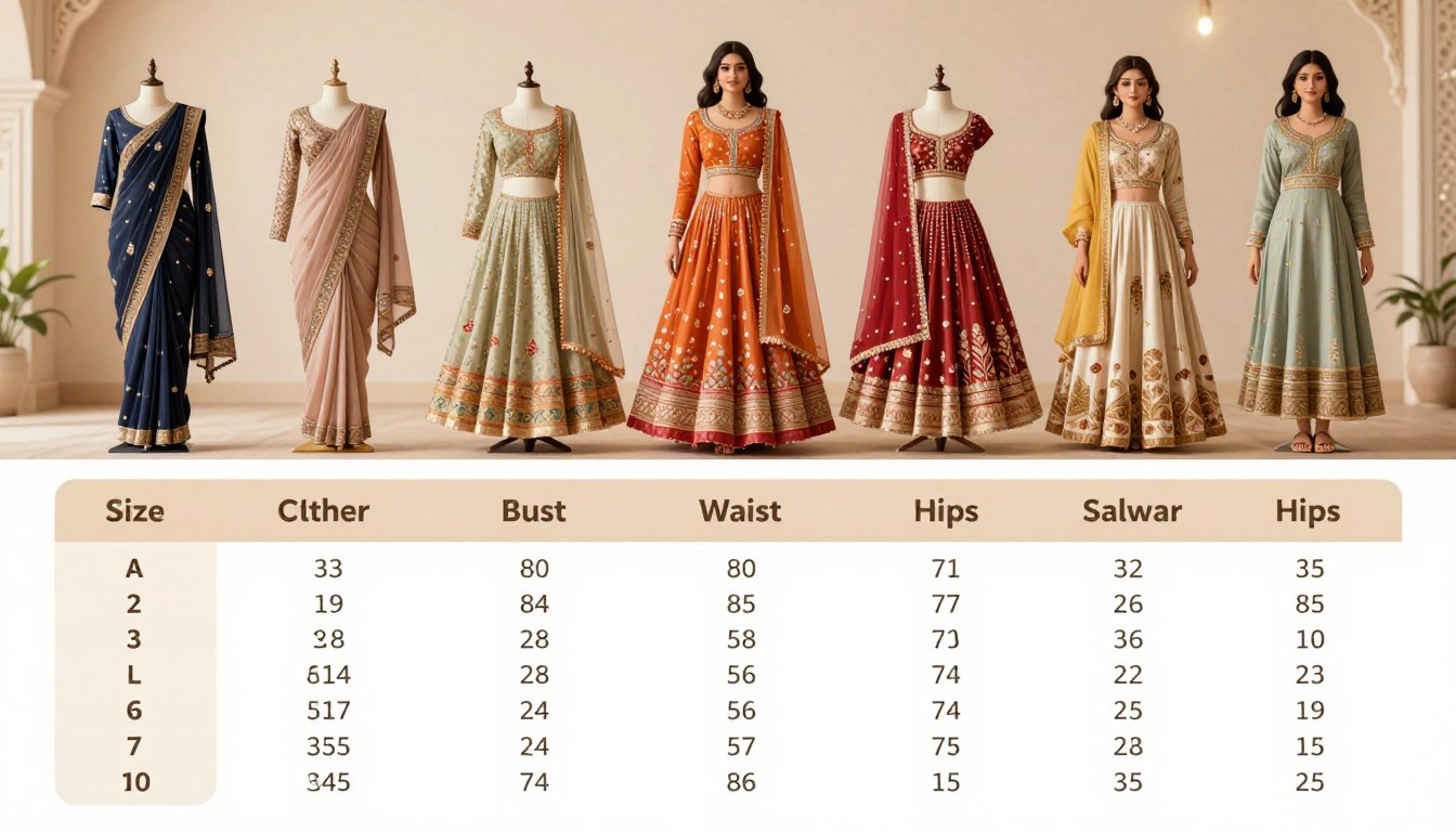 How to choose the right size in ethnic wear
