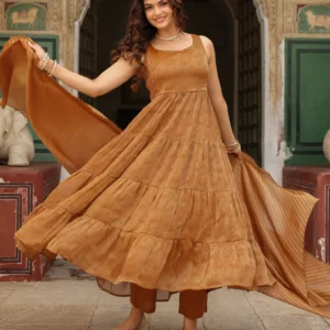 Women's Tiered Anarkali Kurta Set